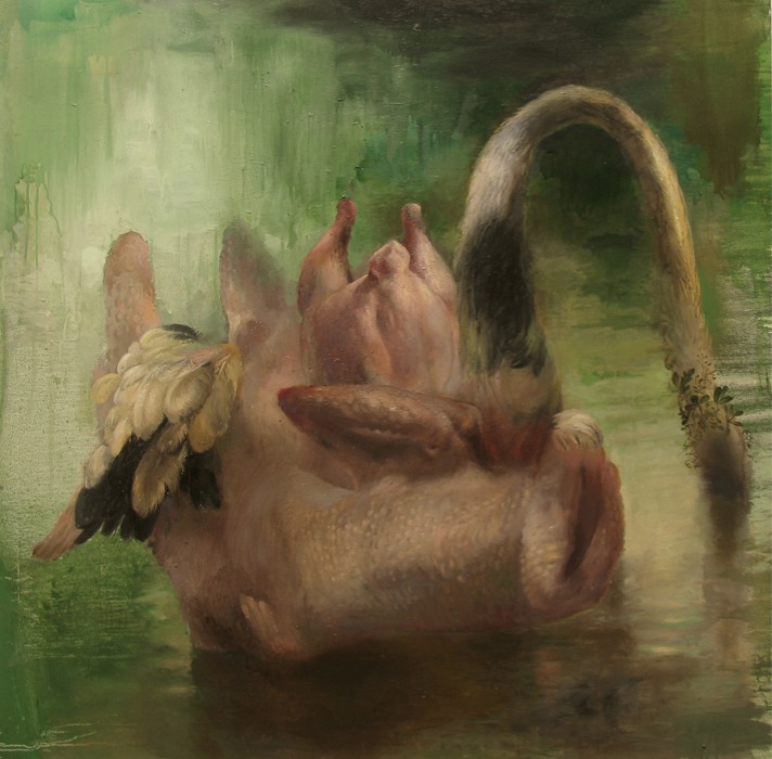 Χωρίς τίτλο. 2010, λάδι σε καμβά. 120 x 120 εκ.