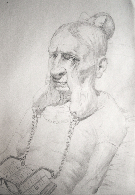 Steven C. Harvey - Old Age VI - 2012. Pencil on paper. A3