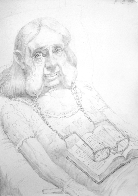 Steven C. Harvey - Old Age VII - 2012. Pencil on paper. A4