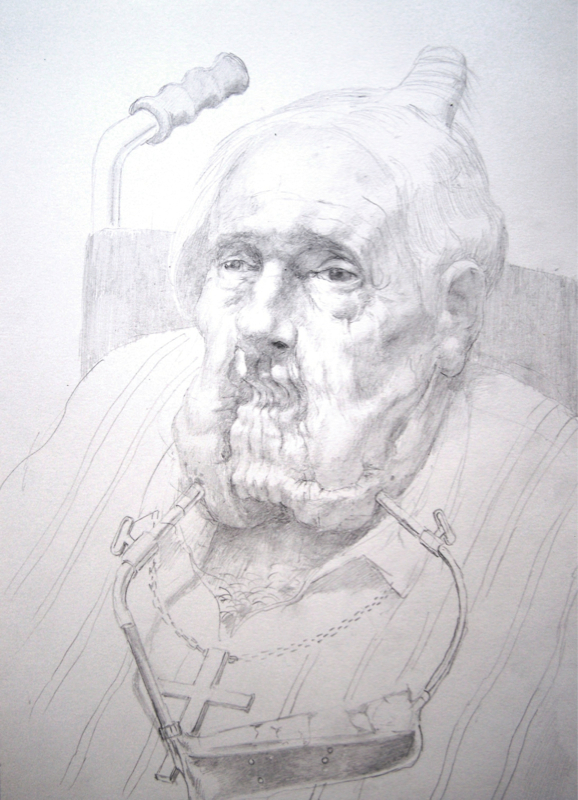 Steven C. Harvey - Old Age XVI - 2012. Pencil on paper. A4