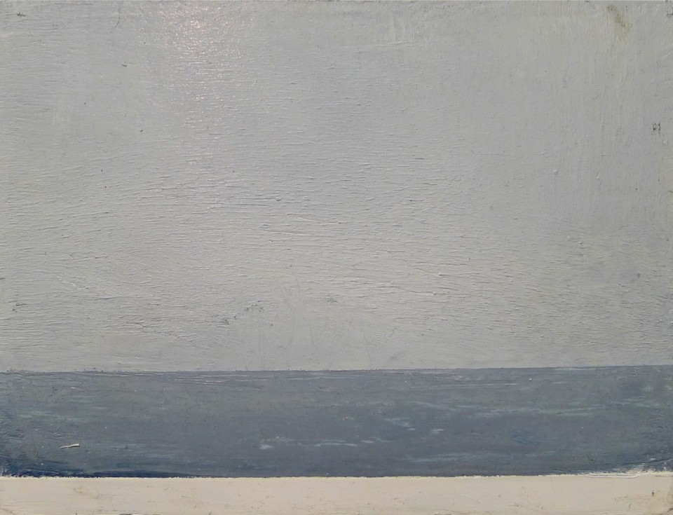 Vangelis Gokas, Untitled, 2013, oil on wood, 15 x 20 cm