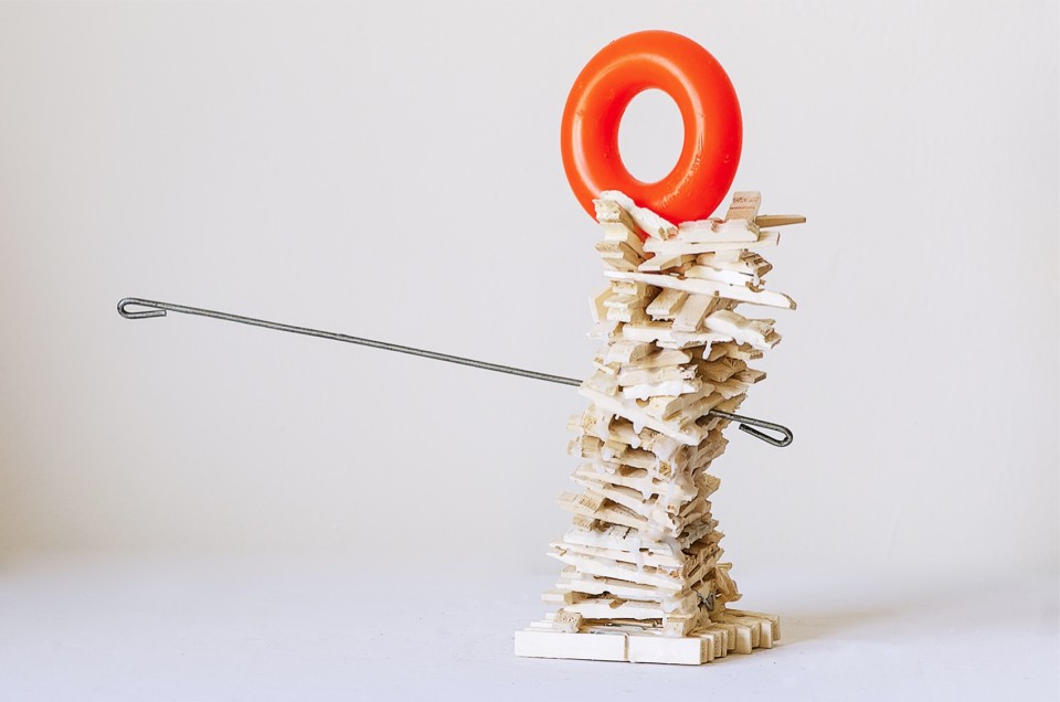 Untitled, 2013, mixed media, 32 x 33 x 7 cm