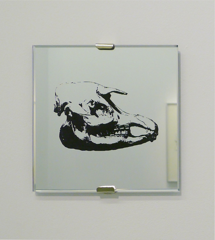 United I, 2014, laser engraving on mirror, 14,6 x 14,6 cm