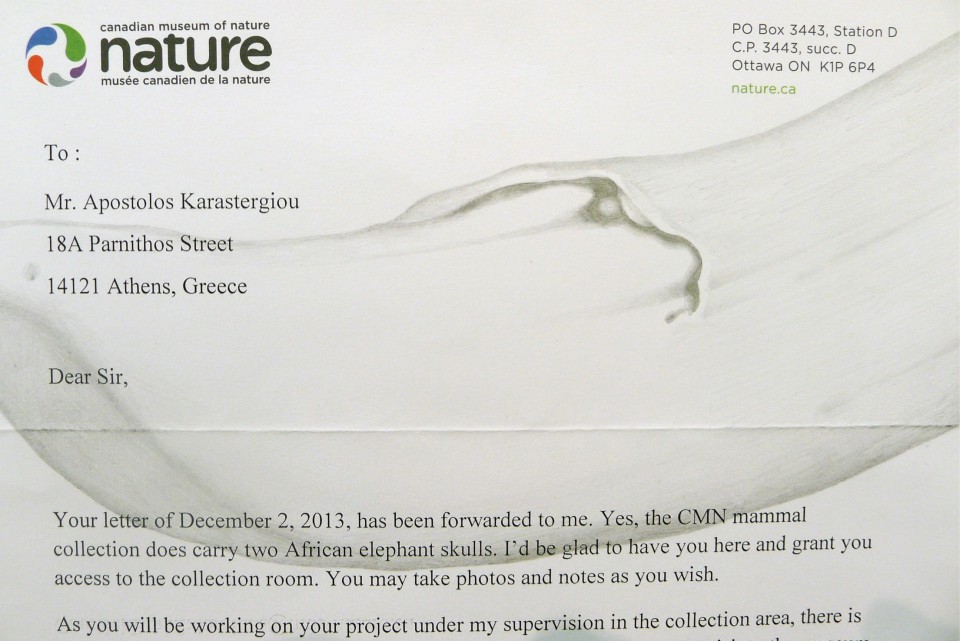 Correspondence, 2014 (detail)