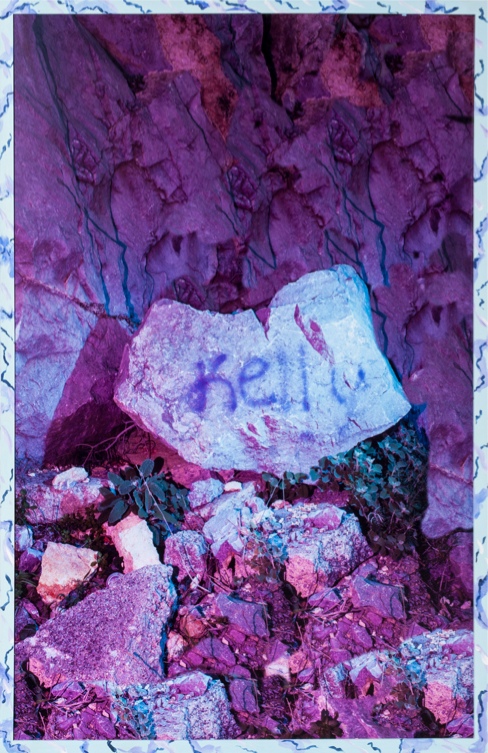 Kelly, 2015, Archival pigment print in hand painted frame, 99 x 63 cm