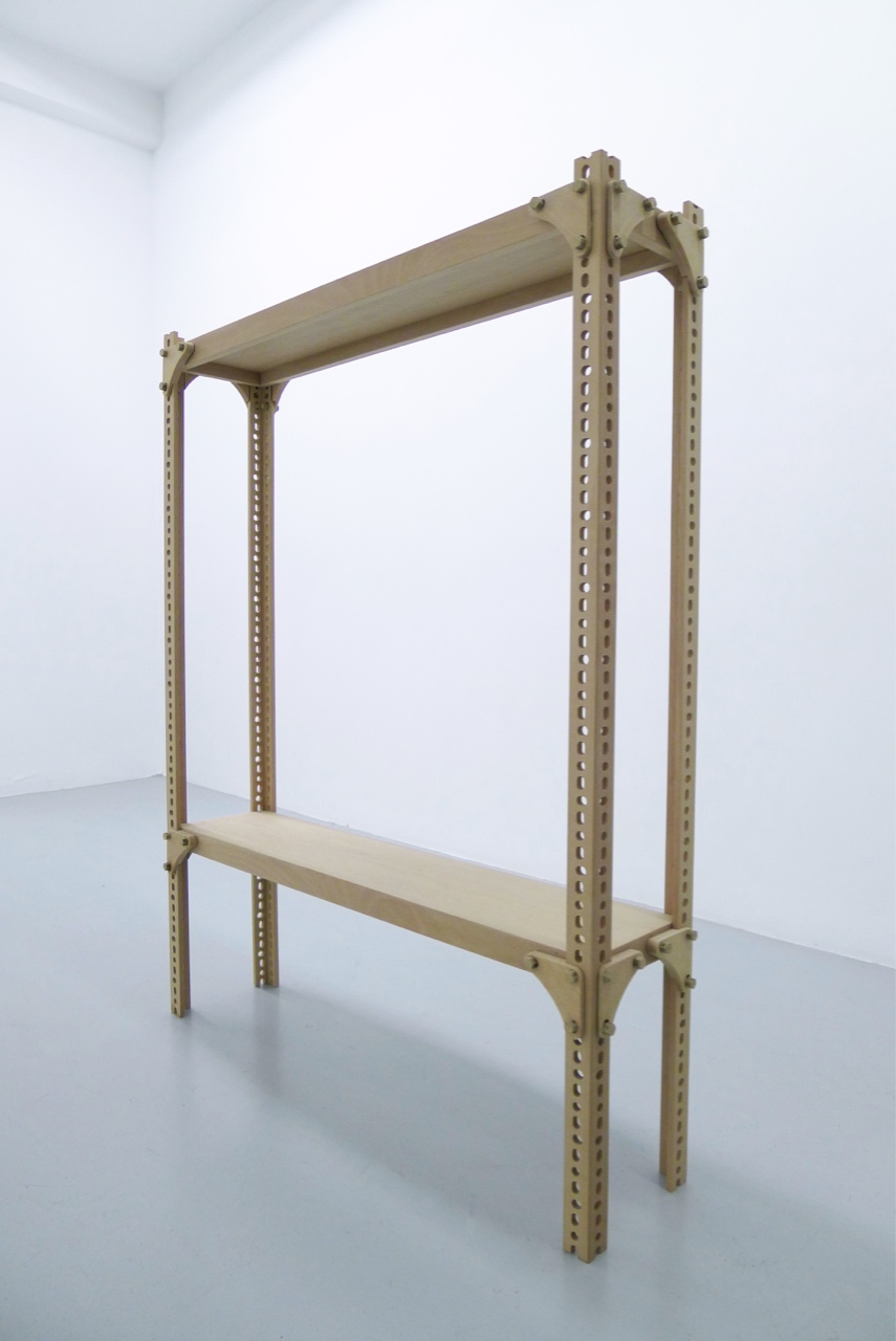 Dexion, 2015, Abura wood, 120 x 95 x 24,5 cm