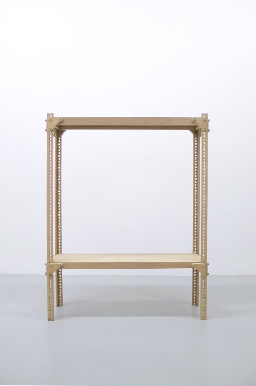 Dexion, 2015, Abura wood, 120 x 95 x 24,5 cm