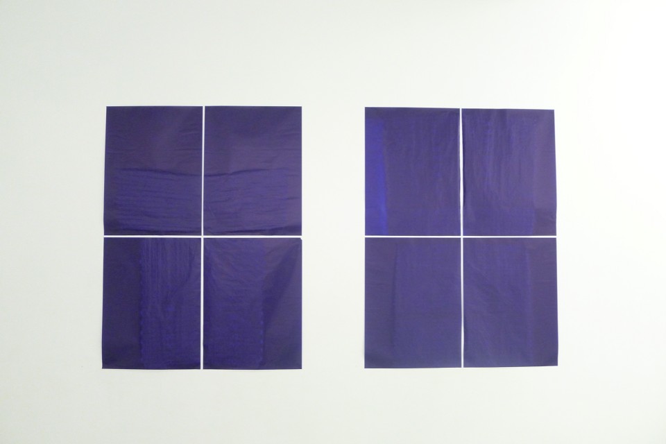 The cicadas #1 & #2, 2015, monotype, (4x) 56 x 42 cm & (4x) 56 x 42 cm