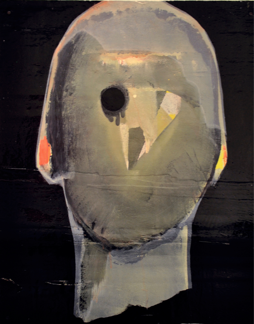 Vocals (Follow the dots), 2017, enamel paint on wooden panels, 50 x 40 cm