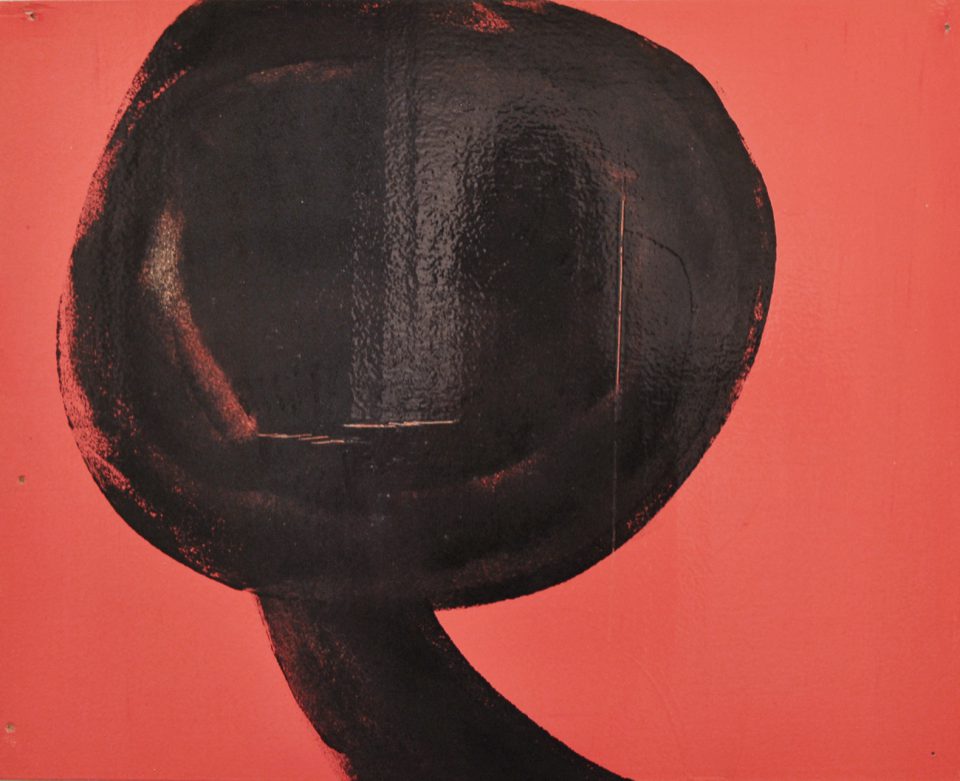 Bubble, 2017, enamel paint on wooden panel, 40 x 50 cm