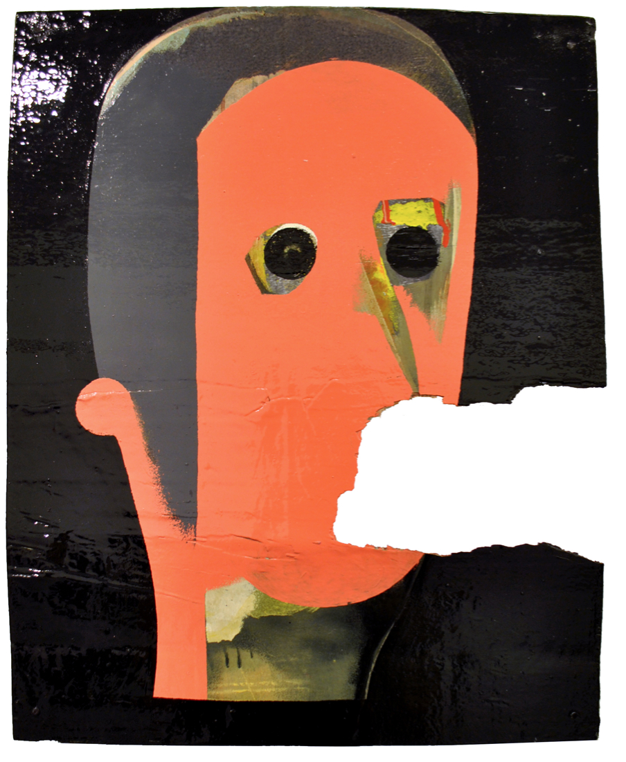 Vocals (Follow the dots), 2017, enamel paint on wooden panels, 50 x 40 cm