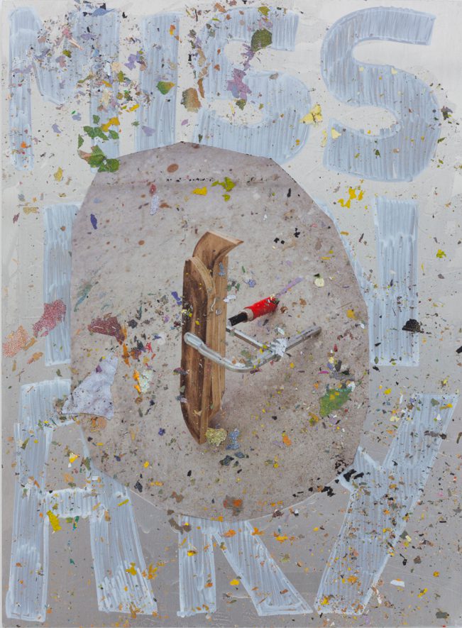 Missionary, 2107, archival pigment print, acrylic paint, 42 x 31 cm