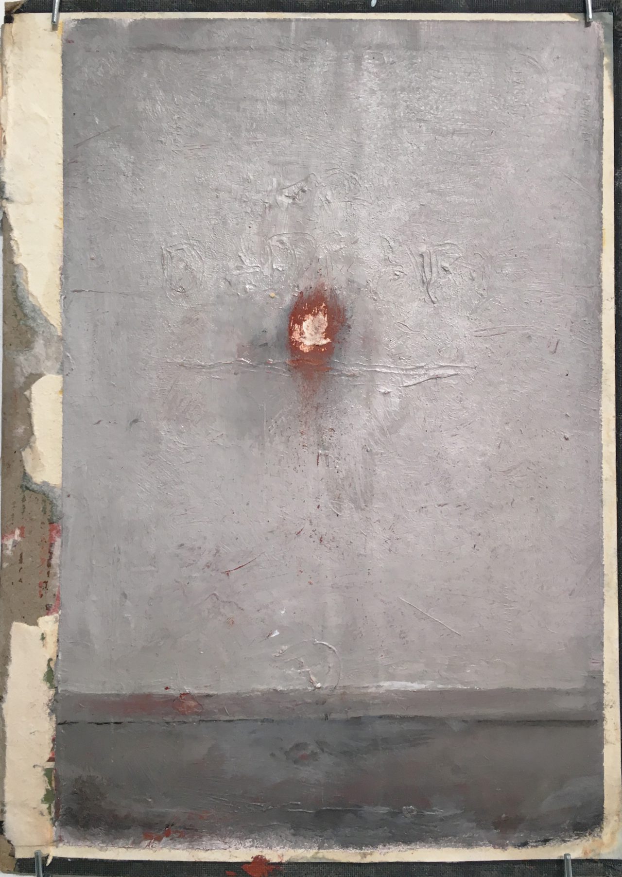 Untitled, 2017	 							  
oil on book cover				
29 x 21 cm
