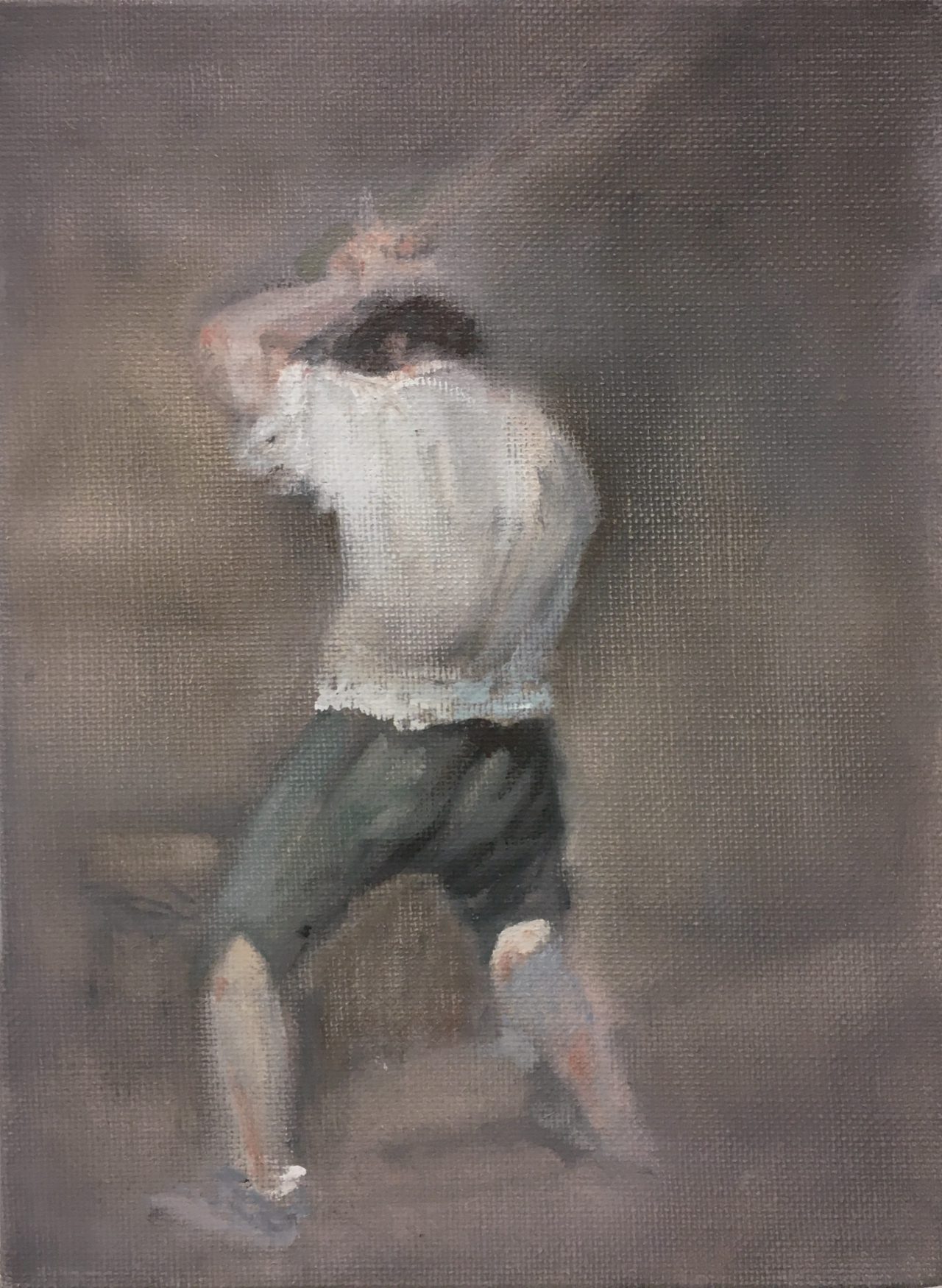 Two hits ΙΙ ( after Francisco de Goya ), 2017		
oil on canvas	 
40 x 30 cm
