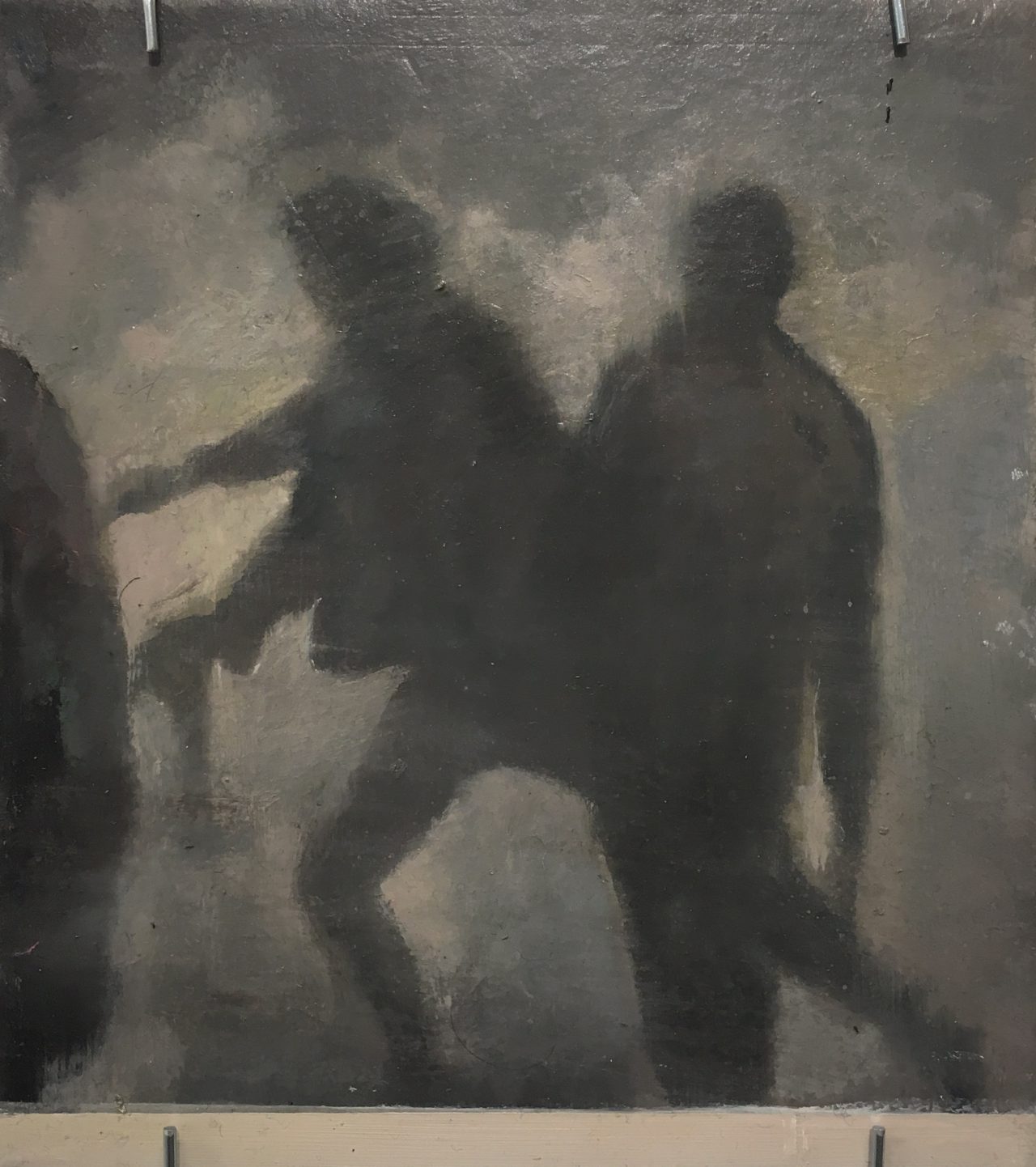 Late night, 2017								
oil on wood 
19,5 x 17 cm
