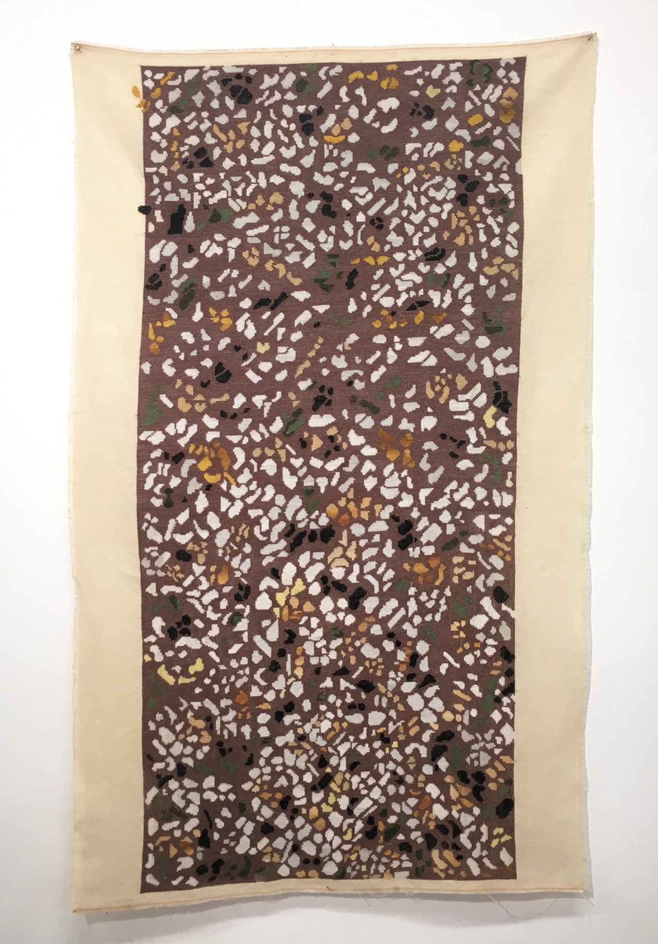 Untitled (mosaic), 2018,
DMC thread on canvas,
91 x 55 cm