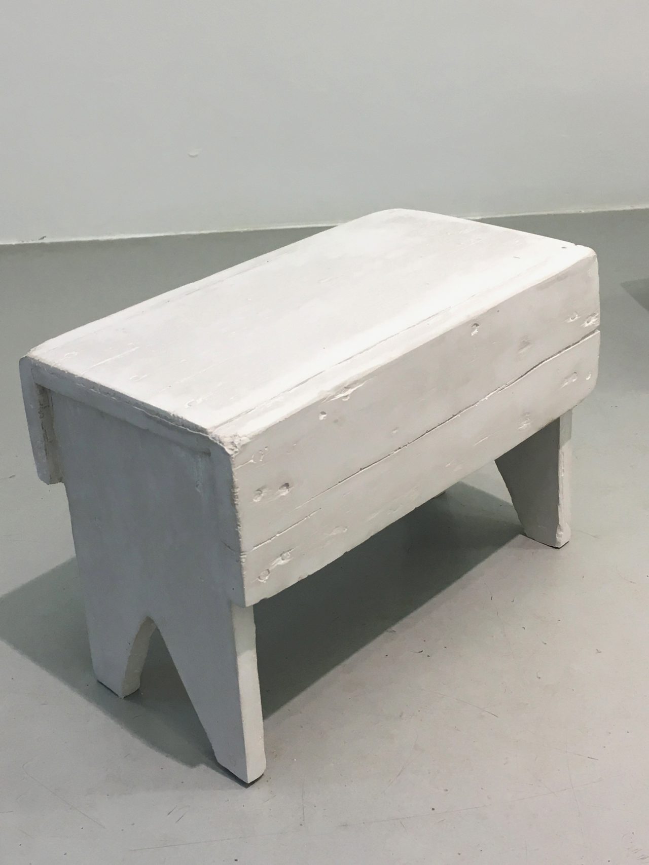 Untitled (stool), 2018,
plaster,
(each) 22 x 31 x 17 cm ed. of 5
(detail)
