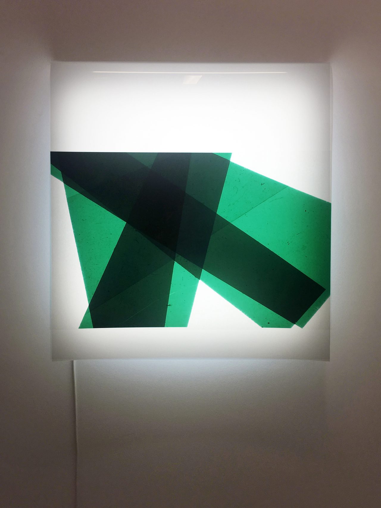 A few notes for the day that is gone, 2014-2018, duratrans print, metal, light panel, 65 x 70 x 10 cm 
